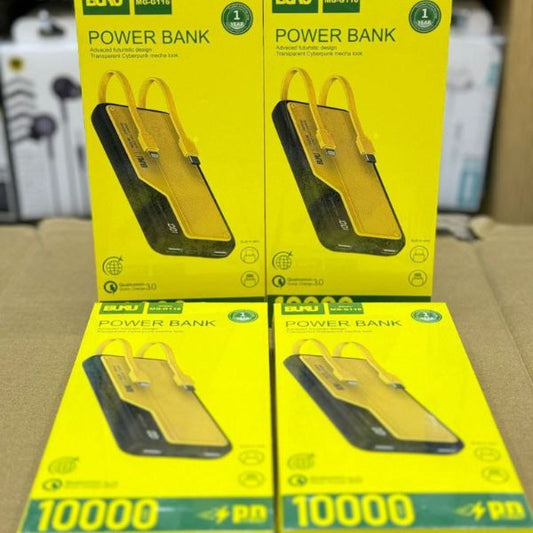 Buku Power Bank with model number MG-G116.